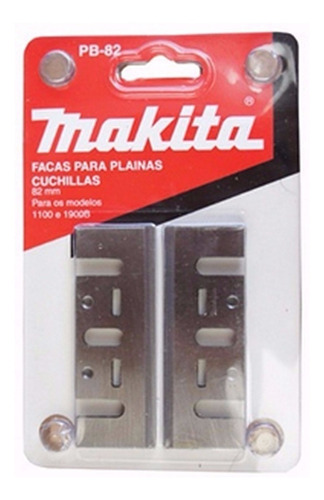 Jogo De Faca Plaina Makita 82mm 2pçs Kp0800 19000b M1902g