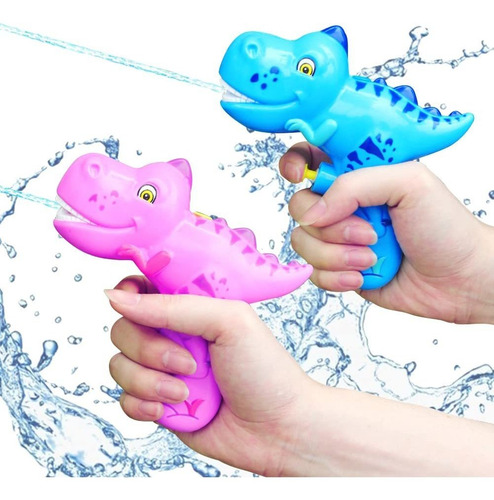 Pistola De Agua De Dinosaurio Para Niños, Paquete De 2 Pisto