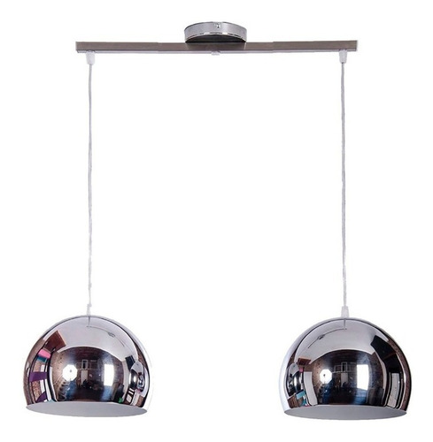 Luces Colgantes Modernas Bocha Cromada Living Comedor  Lmp