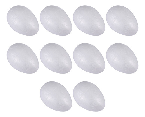 Huevos De Pascua Blancos Para Pintar O Decorar, 10 Unidades,