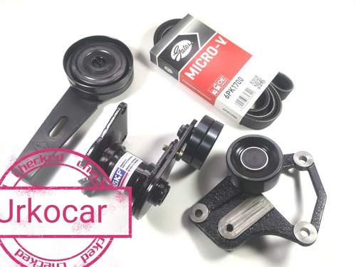 Imagen 4 de 5 de Correa Poly V / Kit Tres Tensores Peugeot 405 Diésel Xud9