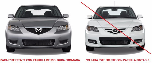 Parrilla Inferior Mazda3 / Mazda 3 Sedan 2007 - 2009 Mold Cr