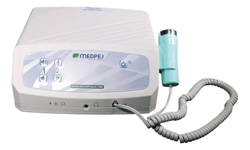 Detector Fetal De Mesa Profissional Doppler Df 7000 D Medpej Cor Cinza