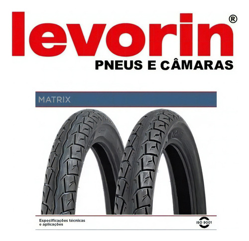 Par Pneu Matrix 90/90-18 + 80/100-18 Levorin Sem Câmara