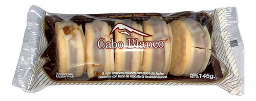 Alfajores Cabo Blanco -chocolate Blanco - Caja X 20 Paquetes