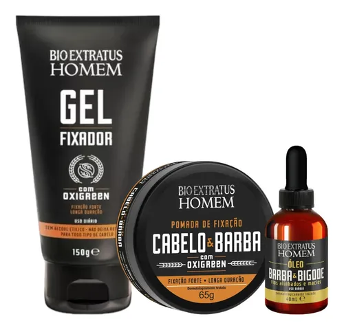 comprar Kit Haskell Homem 1 Gel 150g 1 Pomada 65g 1 Óleo 40ml