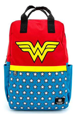 Loungefly X Wonder Woman Mochila Cuadrada Nailon Vintage