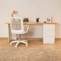 Comprar Escritorio Escandinavo Moderno Nordico Blanco Con Cajonera