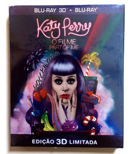 Blu-ray 3d + Blu-ray Katy Perry O Filme Part Of Me 2 Discos