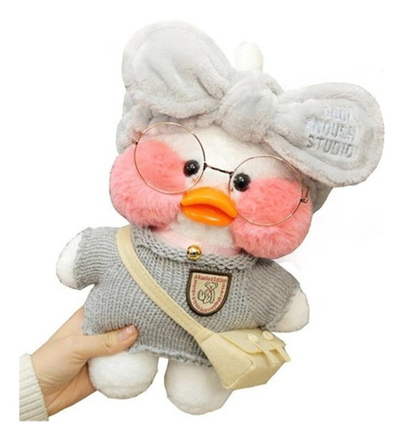 30cm Coreano Netred Vestindo A Boneca Amarela Do Pato Do Áci