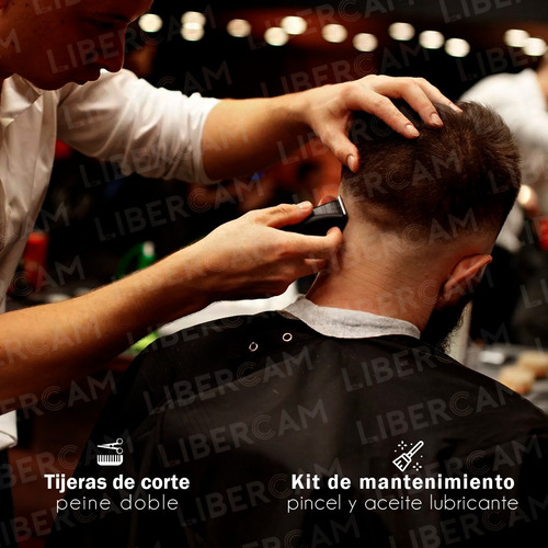 Maquina Cortar Pelo Kit Peluqueria Afeitadora Corta Barba