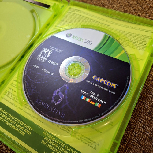 Resident Evil 6 Original Físico Acompanha Filme Xbox 360 (Usado)