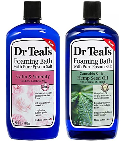 Dr Teal's Paquete Combinado De Baño Espumoso (68 Onzas Líqui