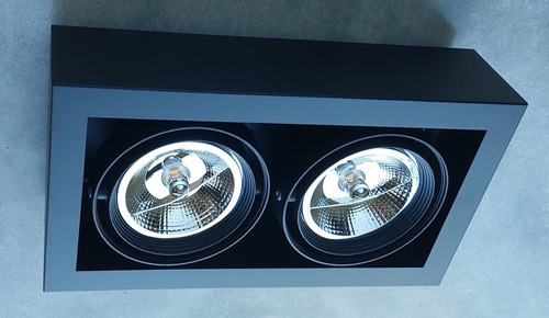Imagen 5 de 5 de Cardanico Plafon P/2ar111 Blanco Spacelucciola Lamp Pro Dim