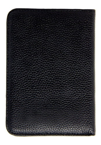 Funda - Estuche Para Pasaporte De Piel Genuina. 2 Colores Color Negro