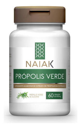 Própolis Verde Naiak - 60 Cápsulas | Estimula Imunidade