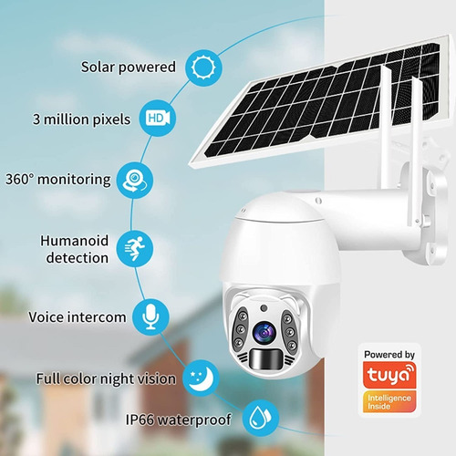 Imagen 2 de 9 de Cámara Lte 4g Solar Exterior Campo Chacra Deposito Tuya