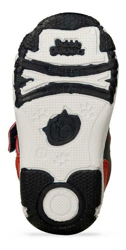 Imagen 5 de 5 de Tenis Casuales Azul Oscuro-rojo Bubblegummers Oliverio Niño