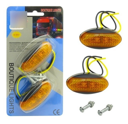 Luz Led Lateral De 2 Led Para Camion