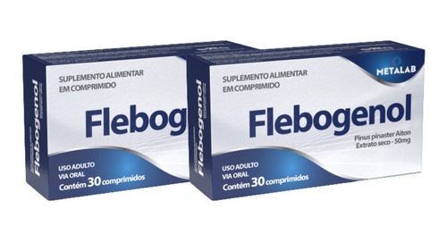 Kit 2 Flebogenol 50mg Pinus Pinaster 60comp