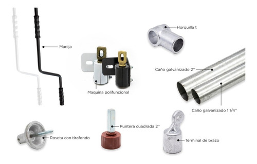 Imagen 3 de 4 de Kit De Toldo Completo 3 Mts Ancho X 1,50 Mts / Envío Gratis