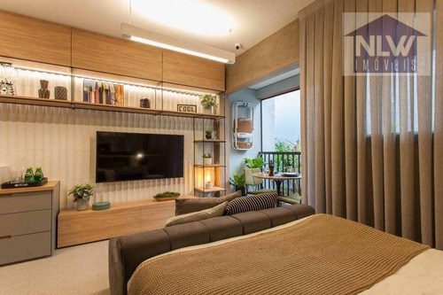 Studio Com 1 Dormitório À Venda, 24 M² Por R$ 305.700,00 - Campo Belo - São Paulo/sp - St0158