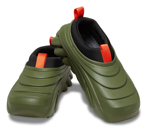 Sandalias Crocs Original Echo Storm Verde Casual Comodo