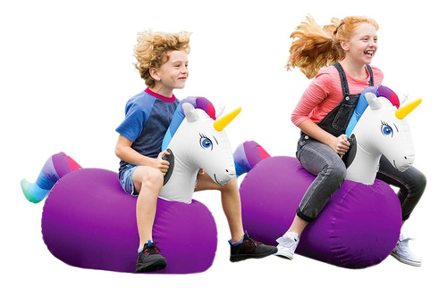 Hearthsong Inflatable Unicorn Ride On Bouncer Hippity Hop To