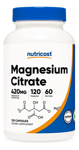 Citrato De Magnesio 210mg 100 Softgels Cápsulas