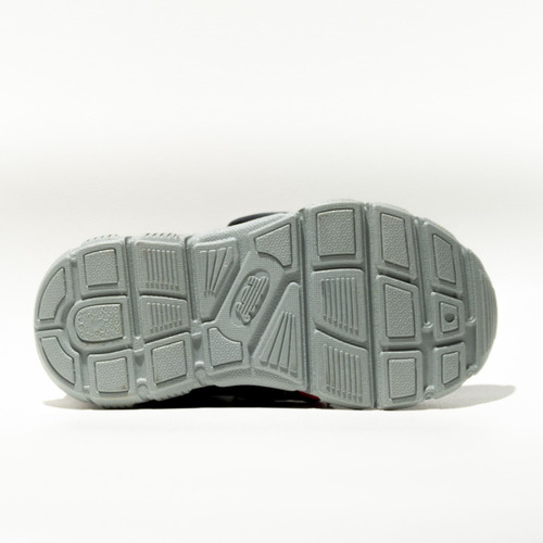Imagen 5 de 8 de Zapatillas Niños Abrojo Toy Gris Naranj (20 A 26) Art H29gna