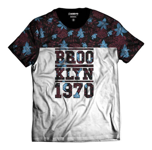 Imagem 1 de 2 de Camiseta Brooklyn 1970 Flowers Floral