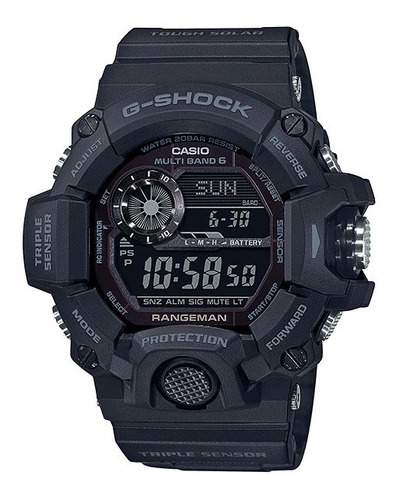Reloj Casio G-shock Rangeman Gw-9400-1b Tough Solar Hombre
