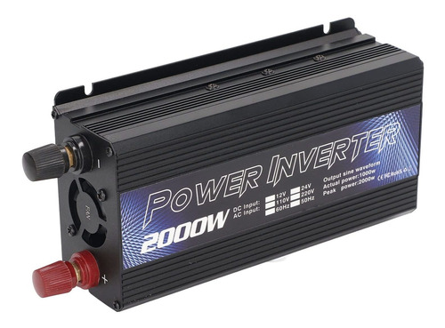 Car Power Inverter Solar Aluminum Alloy Low Noise Sine