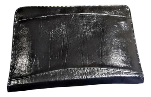 Pasta Envelope Guedes Modelo Bekerley, Couro Classico Preto Preto Lisa