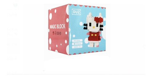 Mini Blocks Hello Kitty Rosa Rompecabezas 3d Bloques Armable