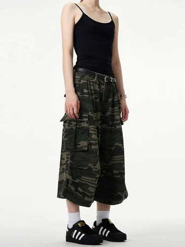 Vaqueros Cargo Cortos De Camuflaje Para Hombre, Estilo Urban
