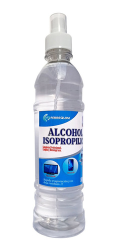Alcohol Isopropílico 500ml Con Atomizador Ferrequim