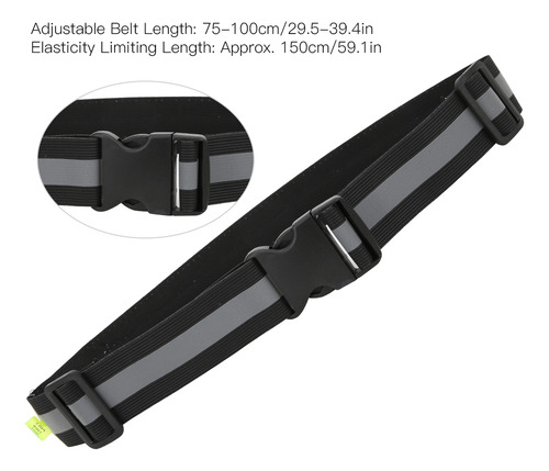Cinturón Elástico Led Luminoso Nocturno Para Deportes, Corre