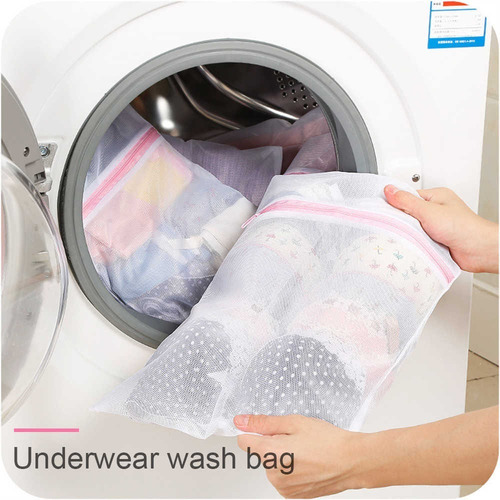 Imagen 4 de 6 de Bolsa Red Para Ropa Interior Lavarropa 30x40 Practico Util