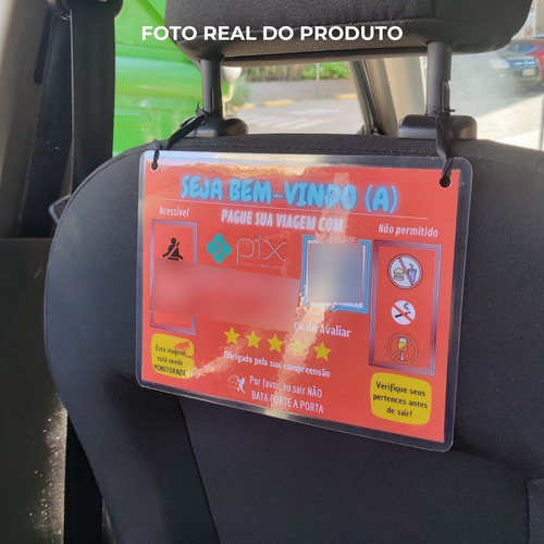 Kit 2 Placas Para Qr Code Do Pix Uber 99 Taxi Indriver