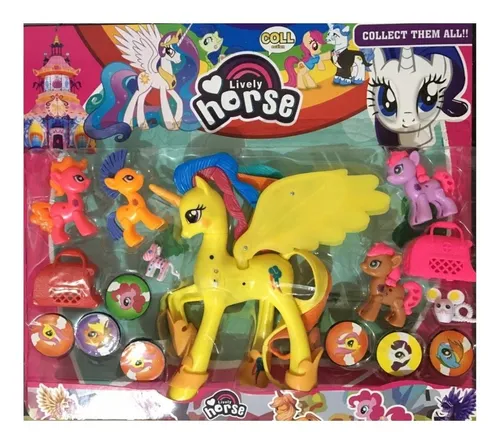 Kit Little Pony Cavalinho Para Menina Colorido Brinquedo no Shoptime