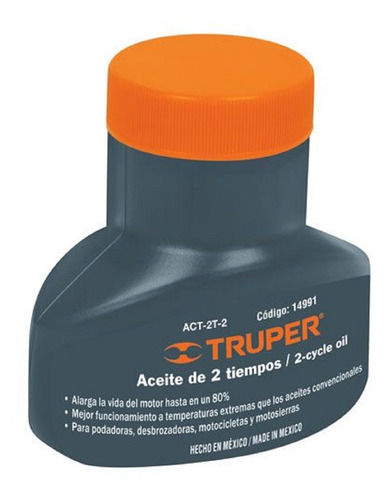 Aceite Para Motor De 2 Tiempos 59ml Truper Act-2t-2 14991