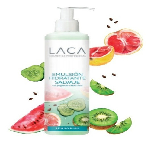 Emulsión Hidratante Corporal Salvaje Laca 240ml. Mix Frutal