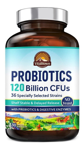 Suplemento En Cápsulas Vitalitown  Probiotics 120 Billion Cf