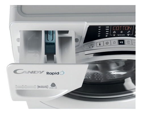 Lavasecarropas Candy Inverter 9+6kgs Wifi & Bluetooth 1400rp