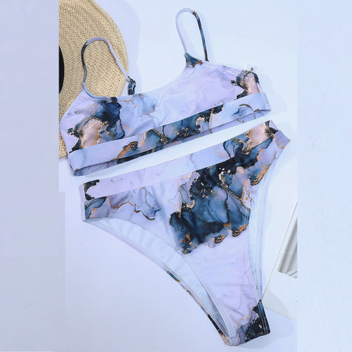 Xc Bikini Dividido De Piezas Para Mujer, Color Degradado