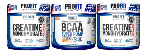 2x Creatina Power 300g + Bcaa Superpump 300g Sabor Uva