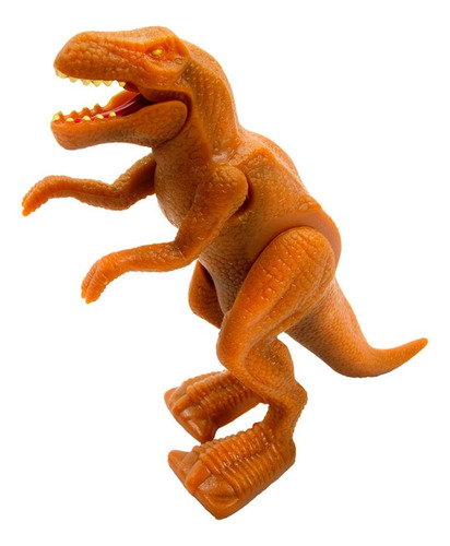 Juguete Dinosaurio Dragon A Cuerda Animales Jurásico Dinos Color Marrón