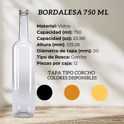 Botella Bordalesa 750ml