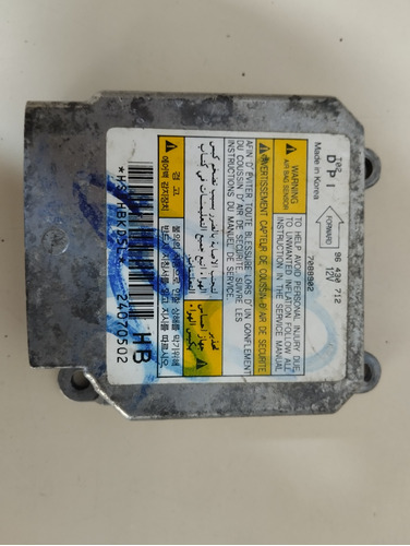 Módulo Sensor Airbag Conector Azul Aveo 96430712